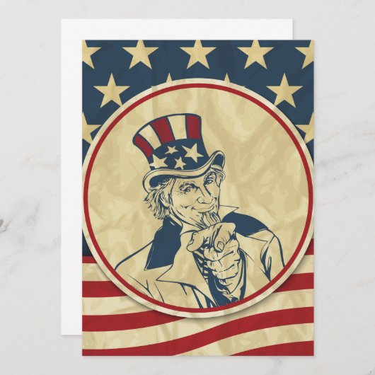 antiek oom sam (Voorkant / Achterkant)