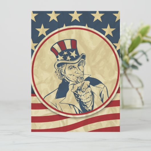 antiek oom sam (Staand voorkant)