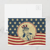 antiek oom sam briefkaart (Voorkant / Achterkant)