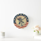 antiek oom sam ronde klok (Huis)