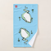 Antiek Oorsprong Verhaal Grumpy Frog Japanese Toad Bad Handdoek (Handdoek)