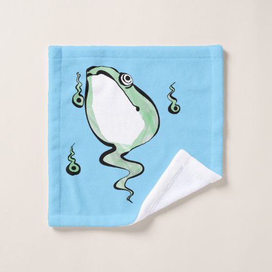 Antiek Oorsprong Verhaal Grumpy Frog Japanese Toad Bad Handdoek (Wasdoekje)