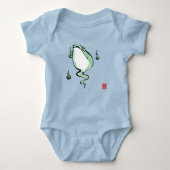 Antiek Oorsprong Verhaal Grumpy Frog Japanese Toad Romper (Voorkant)