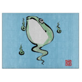 Antiek Oorsprong Verhaal Grumpy Frog Japanese Toad Snijplank (Voorkant)