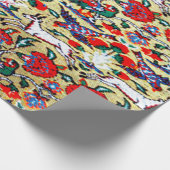 Antiek oost Turks Perzisch Patroon, Dieren Cadeaupapier (Hoek)