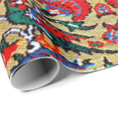 Antiek oost Turks Perzisch Patroon, Dieren Cadeaupapier (Rol Hoek)