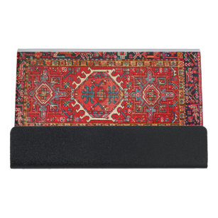 Antiek oost-Turks Perzisch tapijt Bureau Visitekaartjeshouders
