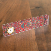 Antiek oost-Turks Perzisch tapijt Naambordje (Zijkant)