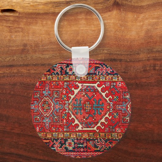 Antiek oost-Turks Perzisch tapijt Sleutelhanger (Voorkant)