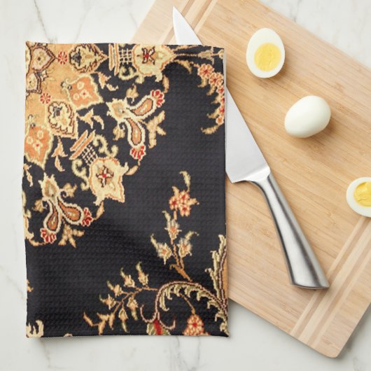 Antiek oost-Turks Perzisch tapijt Theedoek (Quarter Fold)