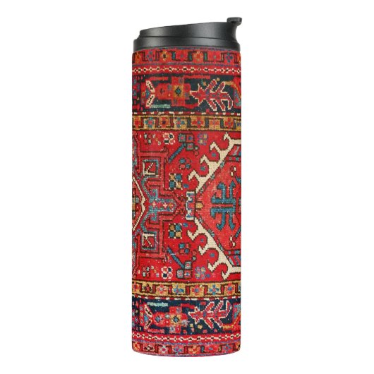 Antiek oost-Turks Perzisch tapijt Thermosbeker (Gedraaid links)