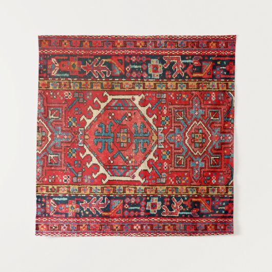 Antiek oost-Turks Perzisch tapijt Wandkleed (Voorkant (horizontaal))