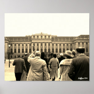 Antiek Oostenrijk Wenen Schonbrunn huizen Poster