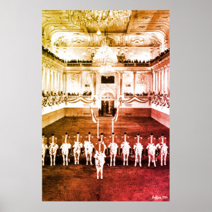 Antiek Oostenrijk Wenen Spaanse Courbette Poster
