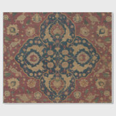 Antiek oosterachtig Perzisch Rode Patroon Cadeaupapier (Vlak)