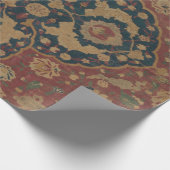 Antiek oosterachtig Perzisch Rode Patroon Cadeaupapier (Hoek)