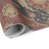 Antiek oosterachtig Perzisch Rode Patroon Cadeaupapier (Rol Hoek)