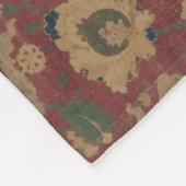 Antiek oosterachtig Perzisch Rode Patroon Fleece Deken (Hoek)