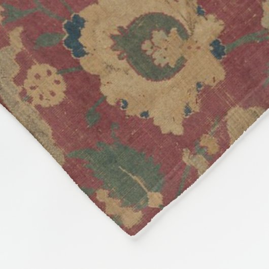  Antiek oosterachtig Perzisch Rode Patroon Fleece Deken (Hoek)