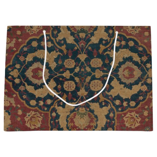  Antiek oosterachtig Perzisch Rode Patroon Groot Cadeauzakje (Voorkant)