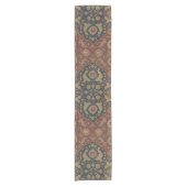  Antiek oosterachtig Perzisch Rode Patroon Korte Tafelloper (Voorkant)