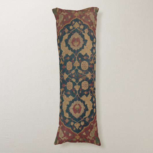 Antiek oosterachtig Perzisch Rode Patroon Lichaamskussen (Voorkant Verticaal)