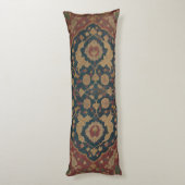 Antiek oosterachtig Perzisch Rode Patroon Lichaamskussen (Achterkant (Verticaal))