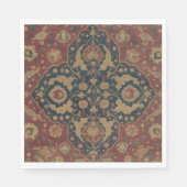 Antiek oosterachtig Perzisch Rode Patroon Servet (Voorkant)