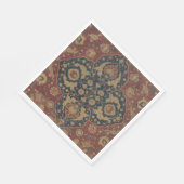 Antiek oosterachtig Perzisch Rode Patroon Servet (Hoek)