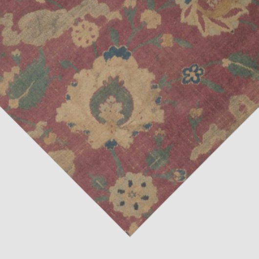  Antiek oosterachtig Perzisch Rode Patroon Tissuepapier (Detail)