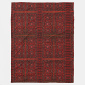 Antiek oosterend design fleece deken (Voorkant)