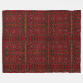 Antiek oosterend design fleece deken (Voorkant (Horizontaal))