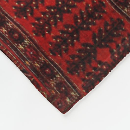 Antiek oosterend design fleece deken (Hoek)