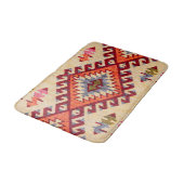Antiek  oosterrood beige Kilim Turks Badmat (Gekanteld)
