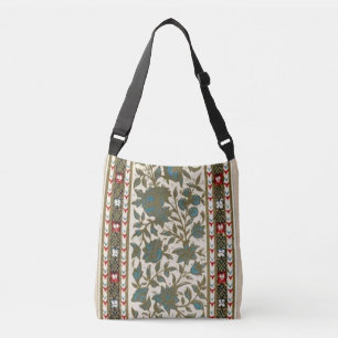 Antiek Oosters Tapijt Botanisch Patroon Crossbody Tas