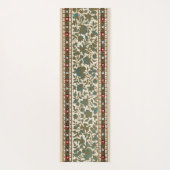 Antiek Oosters Tapijt Botanische Patroon Runner Yogamat (Achterkant)