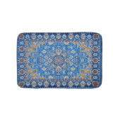 Antiek-oosterse blauwe Turkse tapijtschelp Badmat (Voorkant)