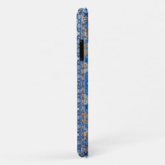 Antiek-oosterse blauwe Turkse tapijtschelp Case-Mate iPhone Case (Achterkant/rechts)