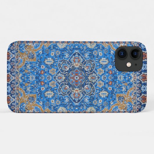 Antiek-oosterse blauwe Turkse tapijtschelp Case-Mate iPhone Case (Achterkant (horizontaal))