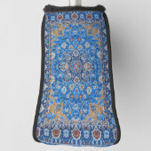 Antiek-oosterse blauwe Turkse tapijtschelp Golfheadcover (Draai 90)