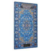 Antiek-oosterse blauwe Turkse tapijtschelp Klembord (Rechts)