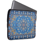 Antiek-oosterse blauwe Turkse tapijtschelp Laptop Sleeve (Voorkant Rechts)