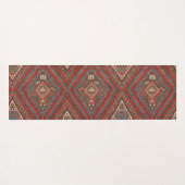 Antiek oosterse bruine kilim yogamat (Achterkant (horizontaal))