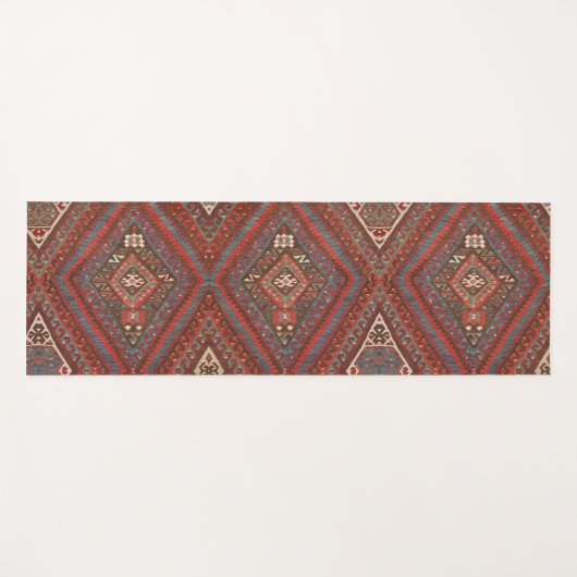 Antiek oosterse bruine kilim yogamat (Voorkant (horizontaal))