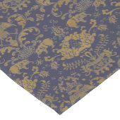 Antiek oosterse chinese olifanten patroonprint korte tafelloper (Hoek)