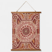 Antiek oosterse Dagestan print Hangend Wandkleed (Voorkant)