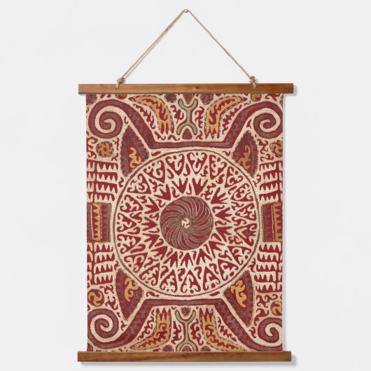 Antiek oosterse Dagestan print Hangend Wandkleed (Voorkant)