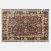 Antiek oosterse perzische harttapijten afdrukken deken (Voorkant)