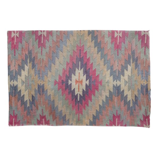 Antiek-oosterse Perzische Kilim Rug Kussensloop (Voorkant-Links)