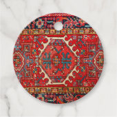 Antiek-oosterse Perzische Rug, gepersonaliseerd Bedankjes Labels (Voorkant)